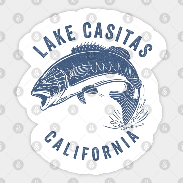 Lake Casitas California Sticker by Eureka Shirts